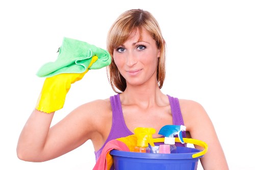 Cleaners team sorting recyclable materials in Clapham