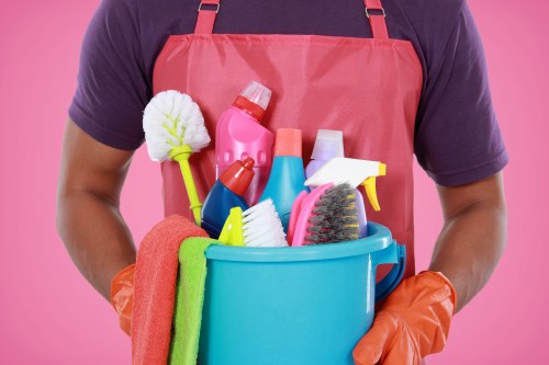 Local Cleaners Clapham preparing a room with careful attention to detail