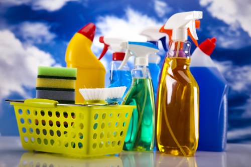 Commercial office cleaning team maintaining shared office spaces in Clapham