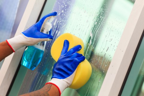 Professional cleaners in Clapham servicing a residential property