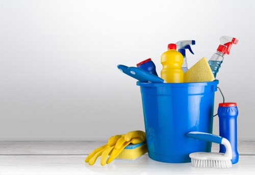 Final tidy-up after a house clearance in Clapham