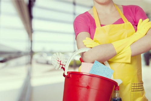A manager assessing a service concern in a cleaning company